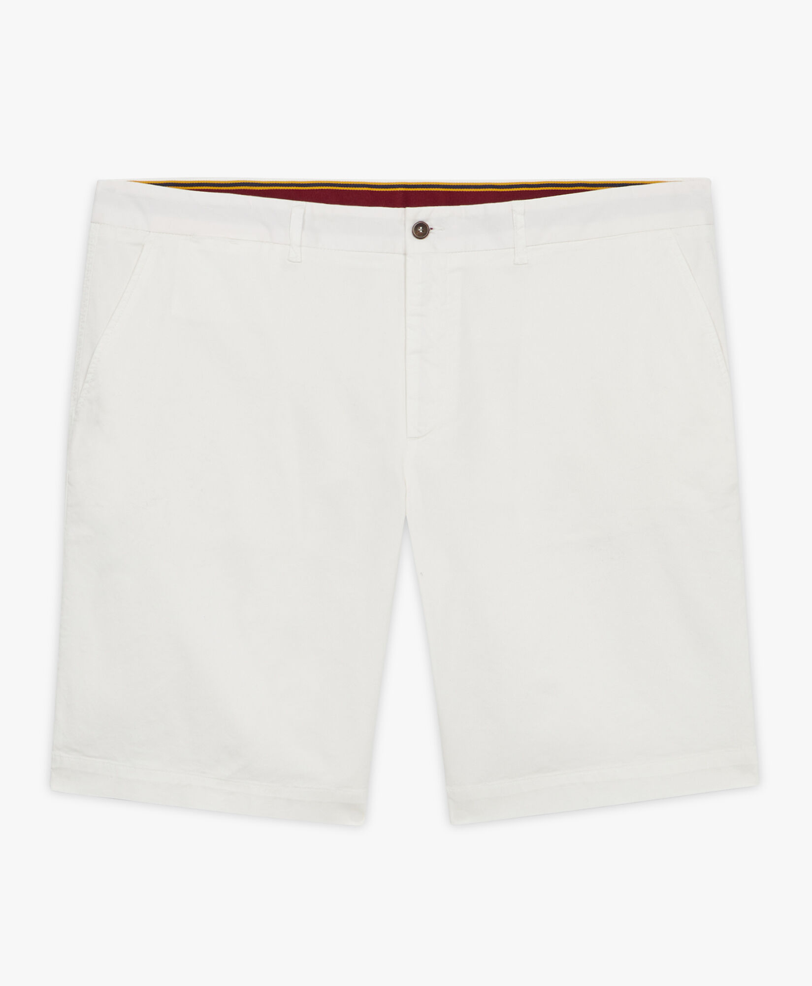 Brooks Brothers Stretch Cotton Gabardine Bermuda Shorts White CPBER007COBSP002WHITP001