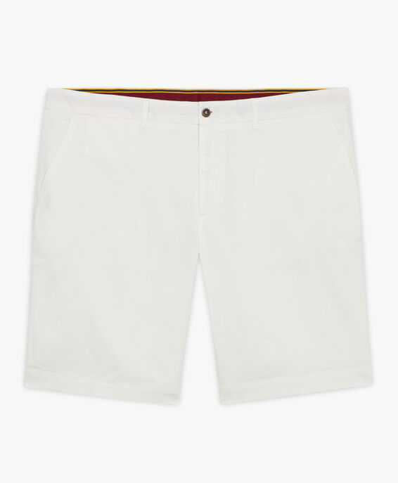 Brooks Brothers Weiße Chino-Shorts aus Baumwolle Weiß CPBER007COBSP002WHITP001