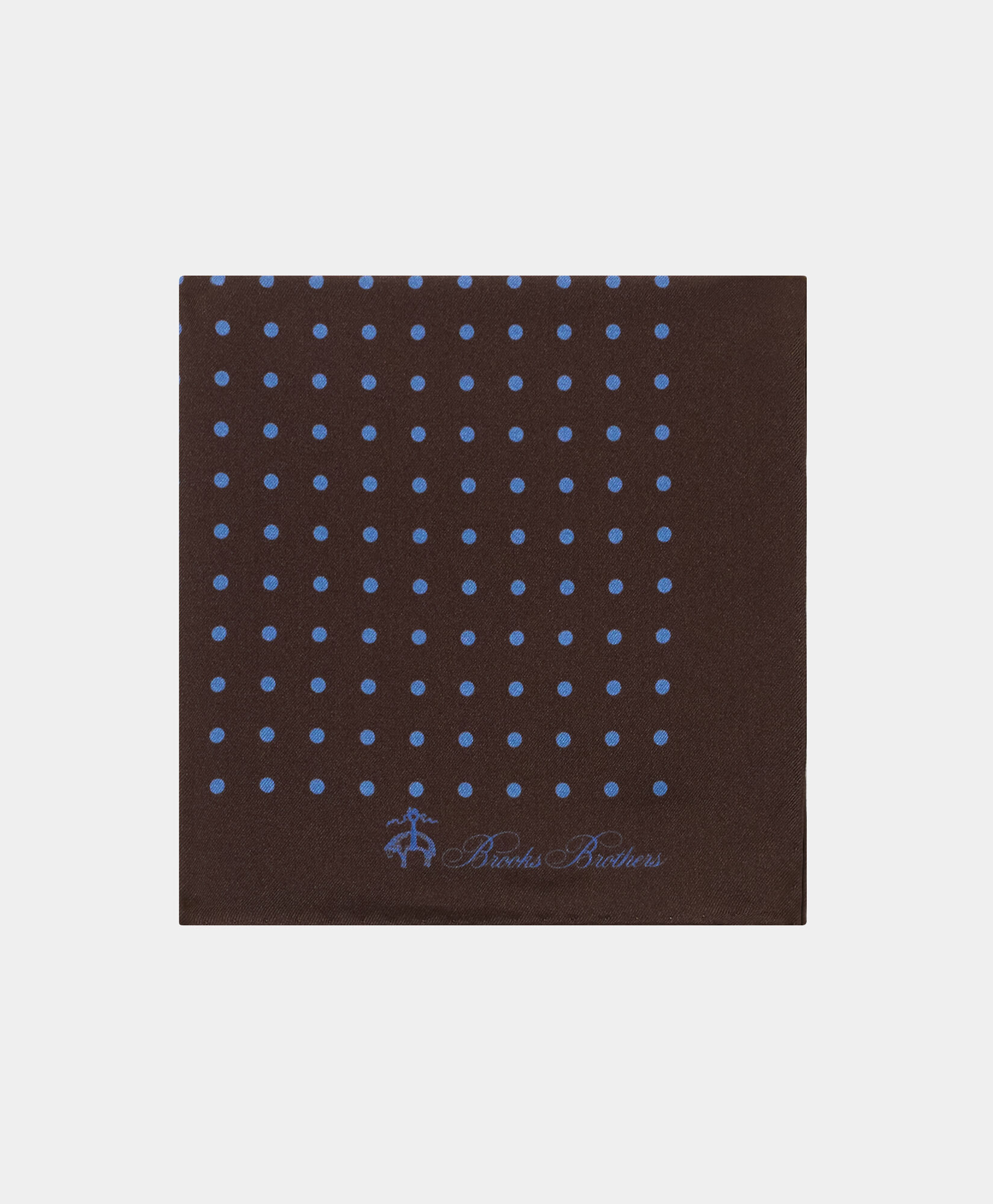 Brooks Brothers Polka Dot Silk Pochette Brown ACPOC002SEPSE001BRWNF001