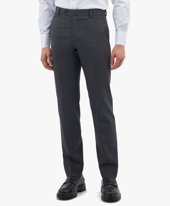 Brooks Brothers Pantalón de traje corte slim Milano, sarga de lana Gris oscuro 1000028475US100064485