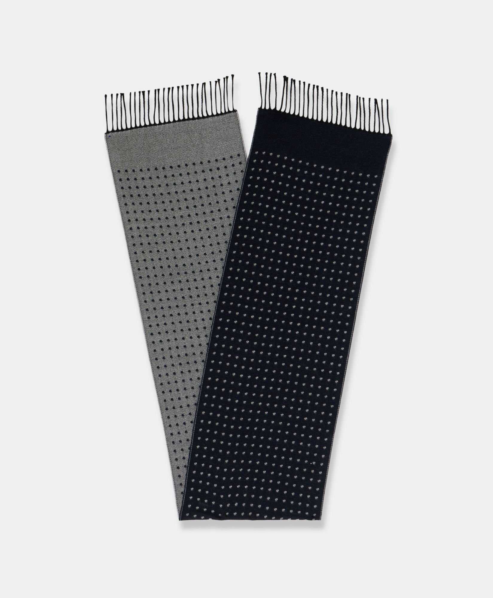 Brooks Brothers Polka Dot Wool Scarf Navy ACSCF018WOPWO001NAVYF001