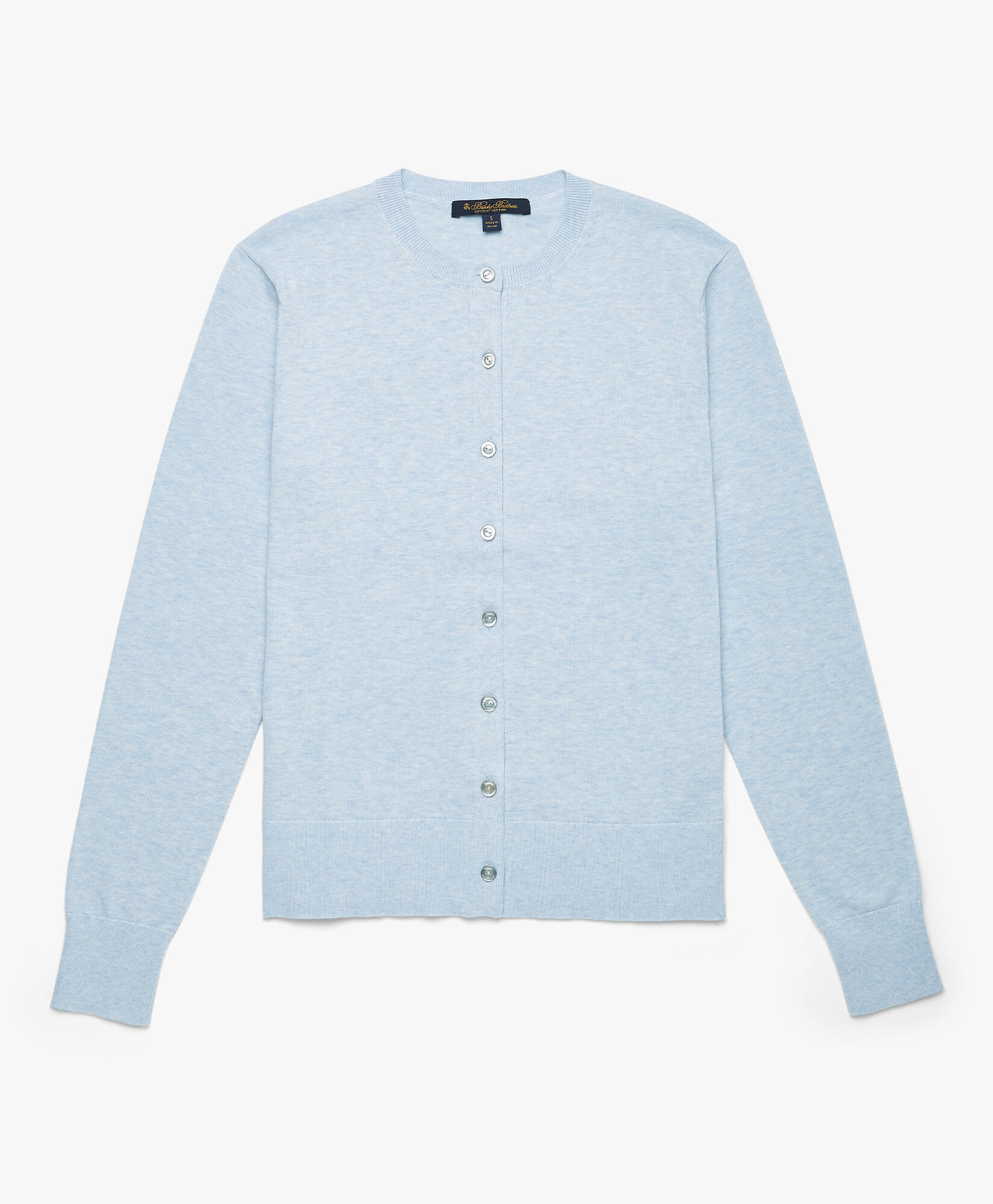 Supima Cotton Cardigan in Light Blue Brooks Brothers EU