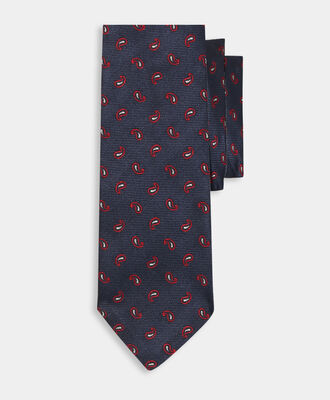 Brooks Brothers Paisley Silk Tie Blue ACNEK139SEPSE001BLUEF001