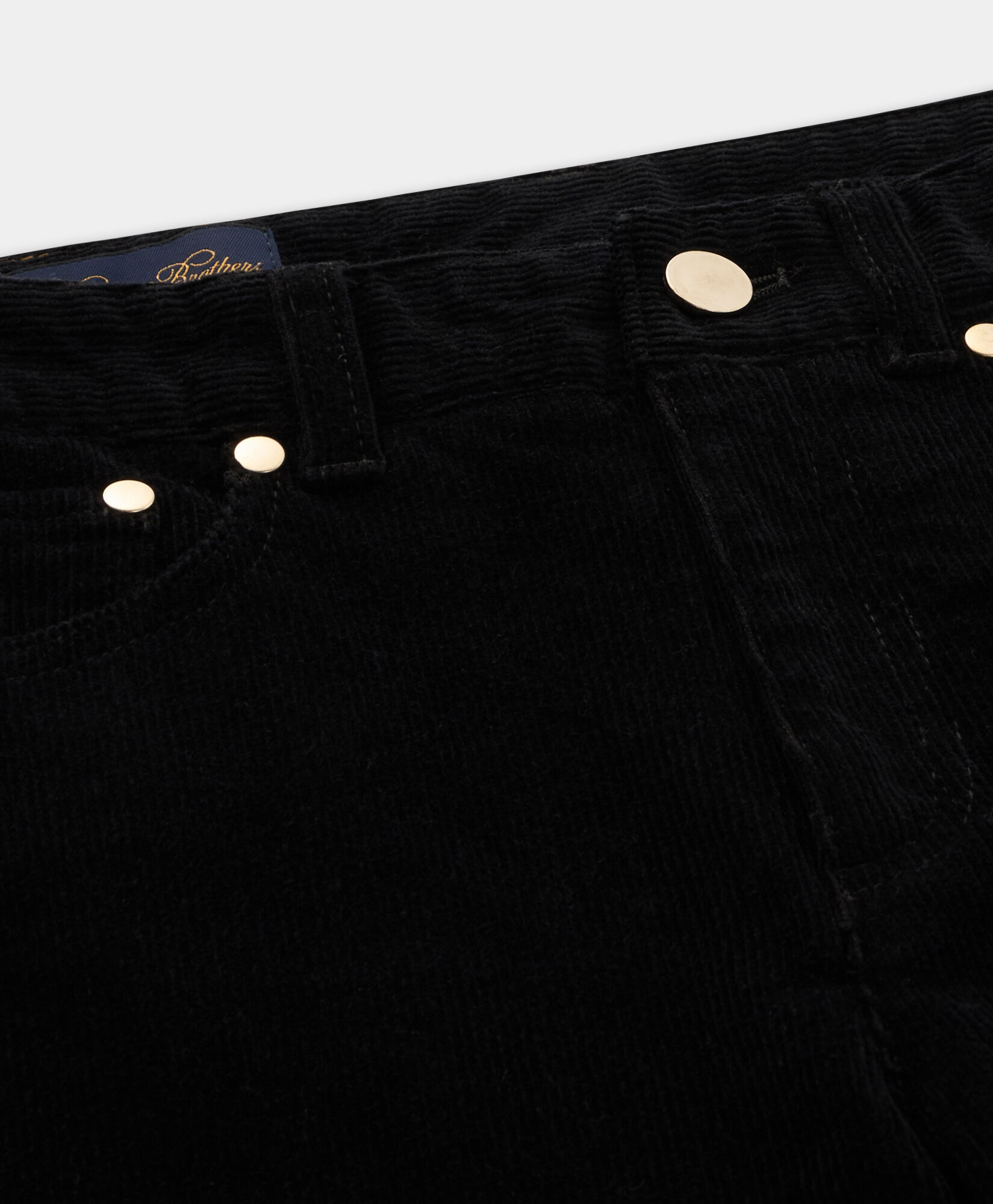 Brooks Brothers 5-Pocket Cotton Corduroy Pants Black CPFPK043COBSP002BLAKP001