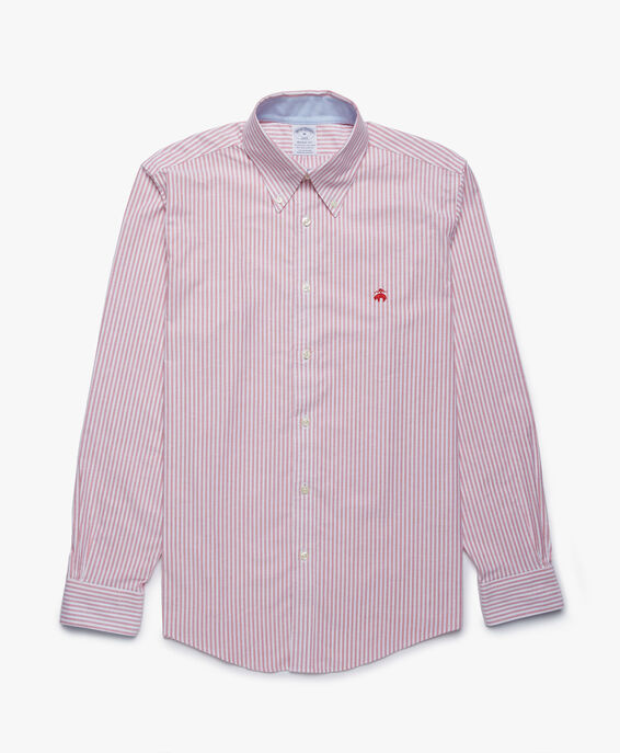 Brooks Brothers Regent Regular-fit Non-iron Sport Shirt, Oxford Stretch, Button-Down Collar Red 1000064658US100193577