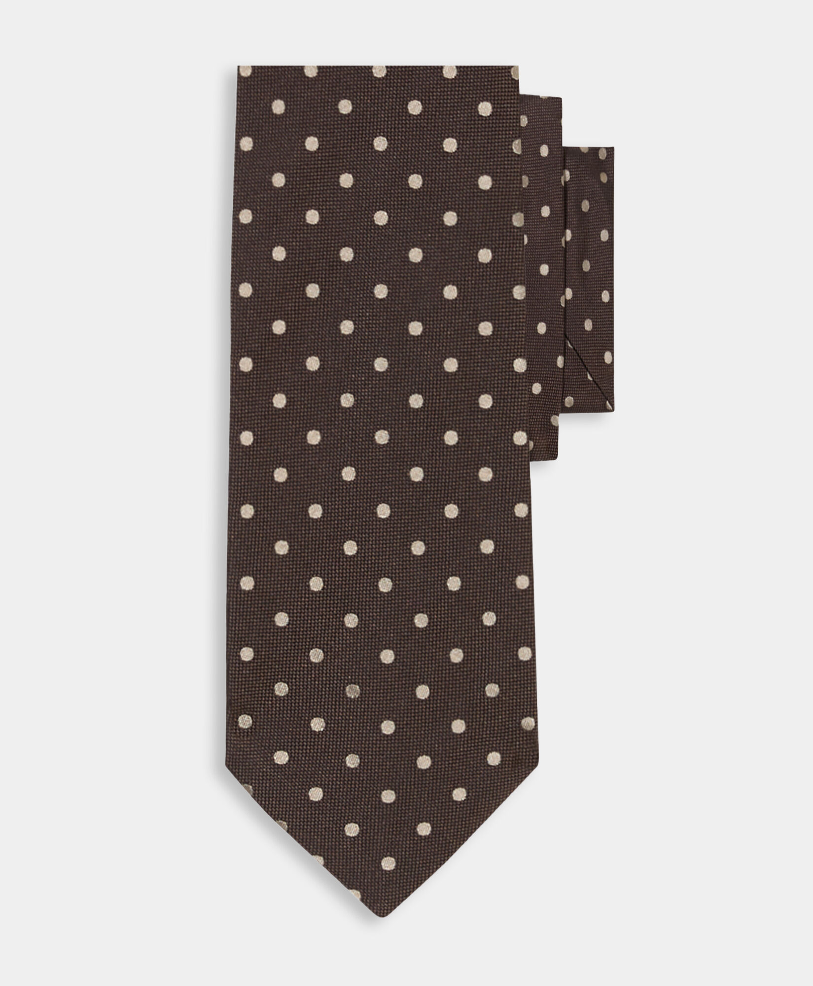 Brooks Brothers Polka Dot Silk Tie Brown ACNEK143SEPSE001BRWNF001