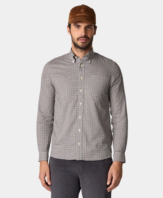 Brooks Brothers Non-Iron-Hemd aus Stretch-Supima-Oxford mit Button-Down-Kragen im Slim Fit Grau 1000102159US100215838