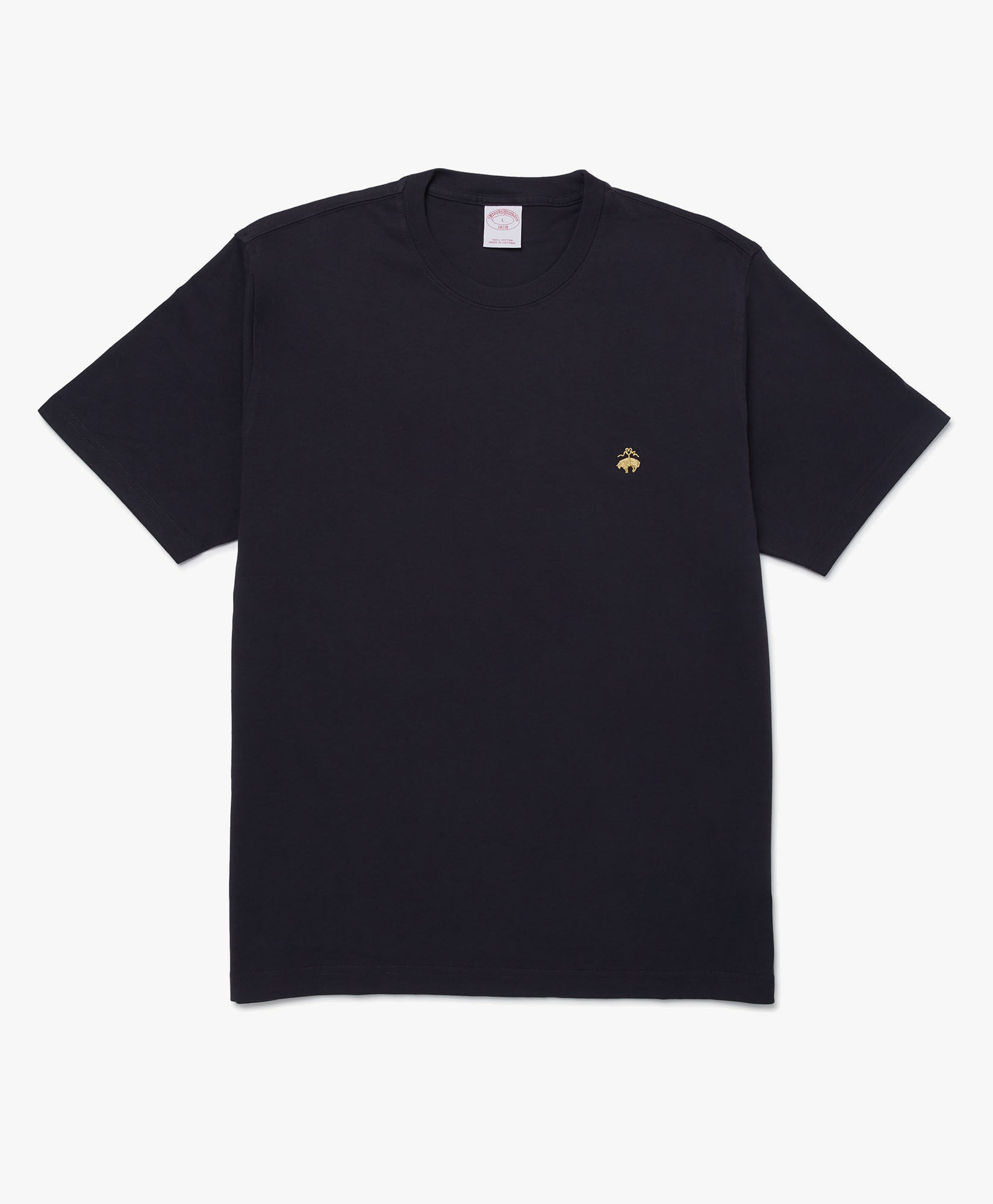 Logo Cotton T shirt in Navy Brooks Brothers EU
