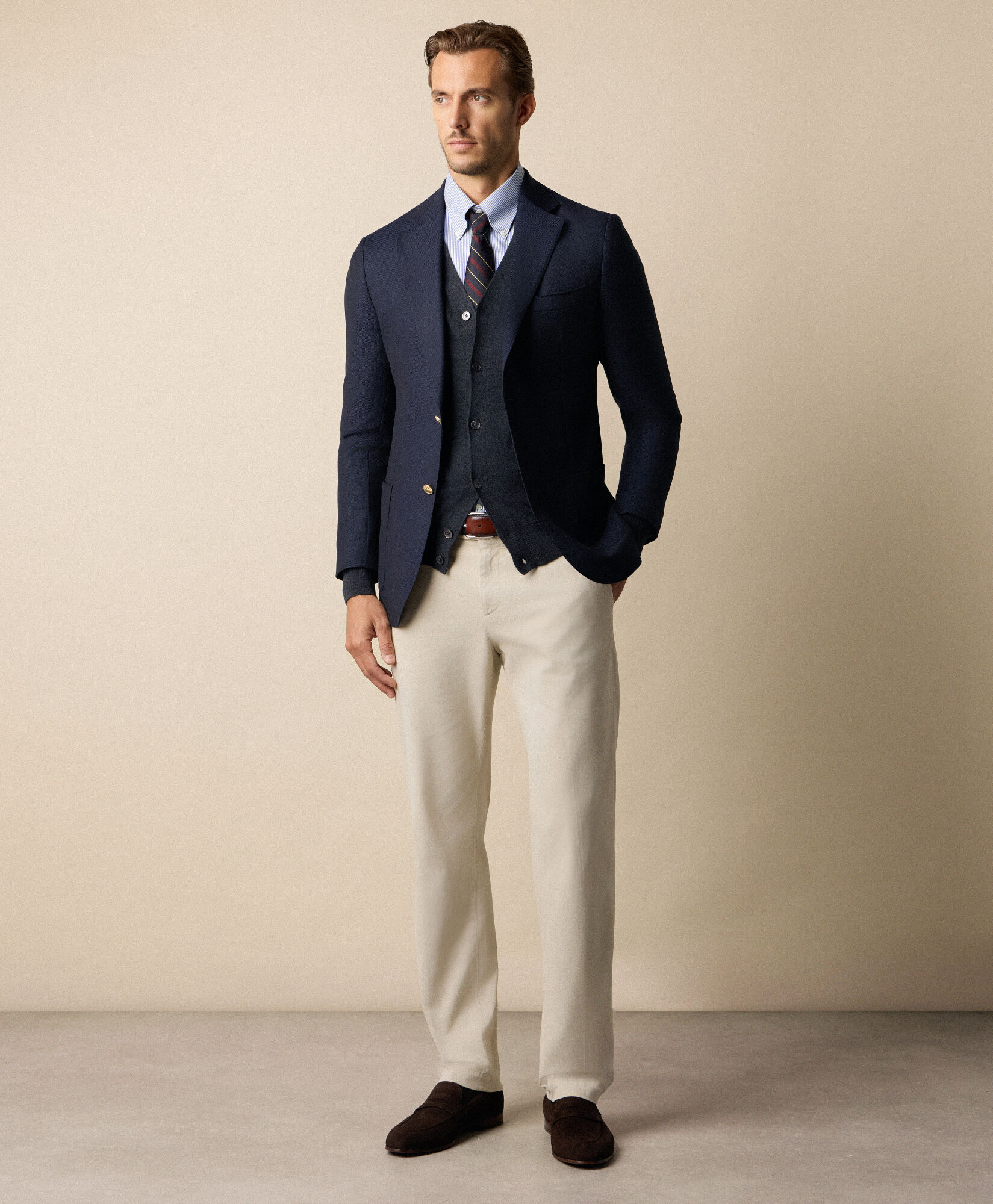 Brooks Brothers Regular Fit Non-Iron Oxford Pinpoint Stretch Supima Shirt with Button Down Collar Bright Blue 1000095113US100199470