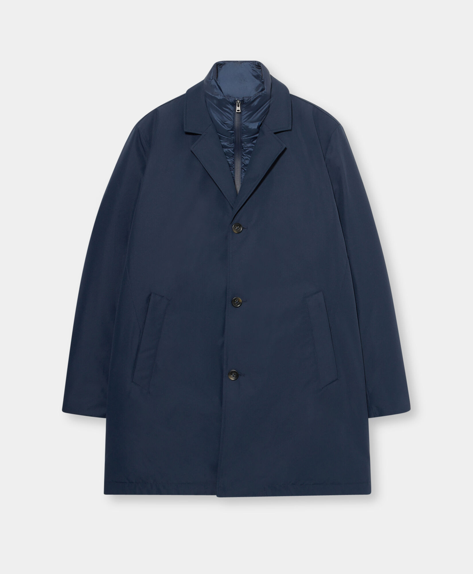 Brooks Brothers Technical Trench Coat Navy COTRE011PLPPL001NAVYP001