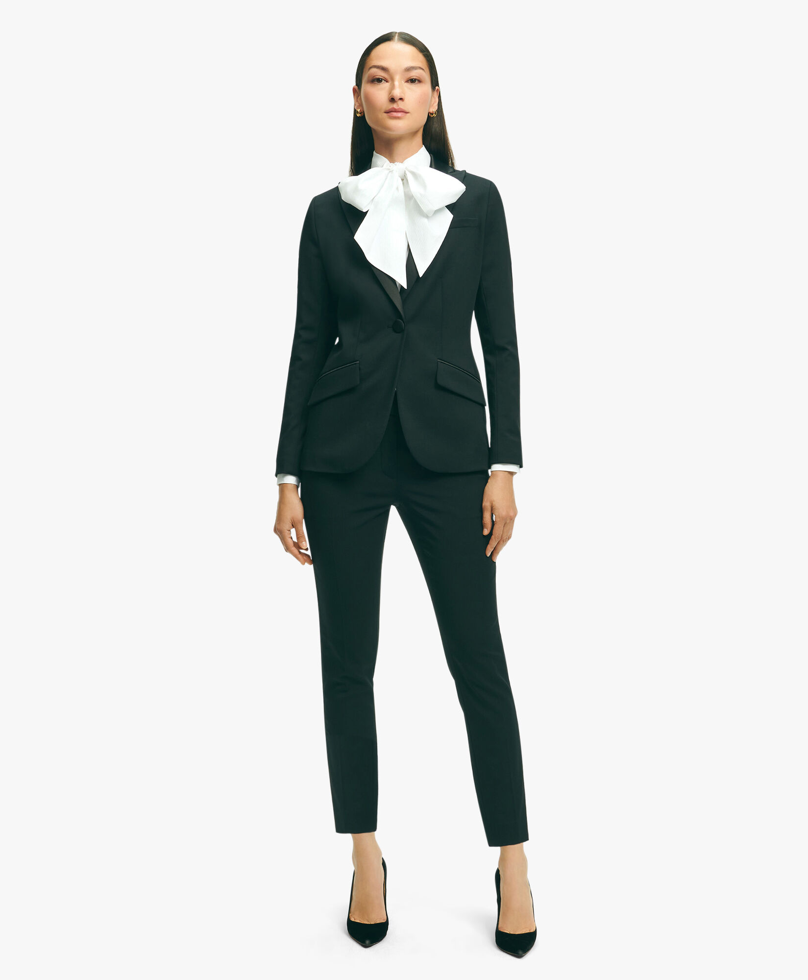 Womens black tuxedo suit store