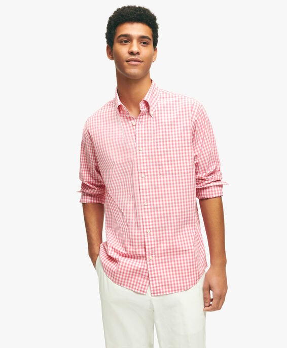 Brooks Brothers Camisa informal para hombre Friday roja con cuello de polo button down Rojo 1000092979US100207802