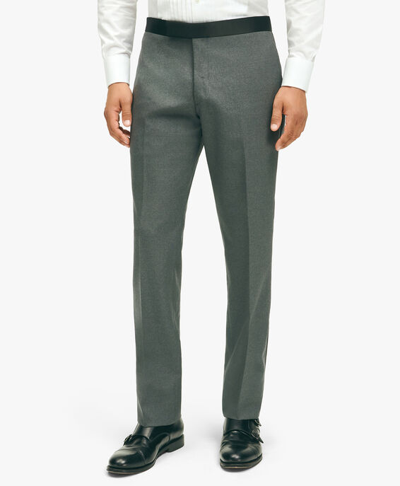 Brooks Brothers Pantalón de esmoquin de lana gris Gris 1000095966US100200825