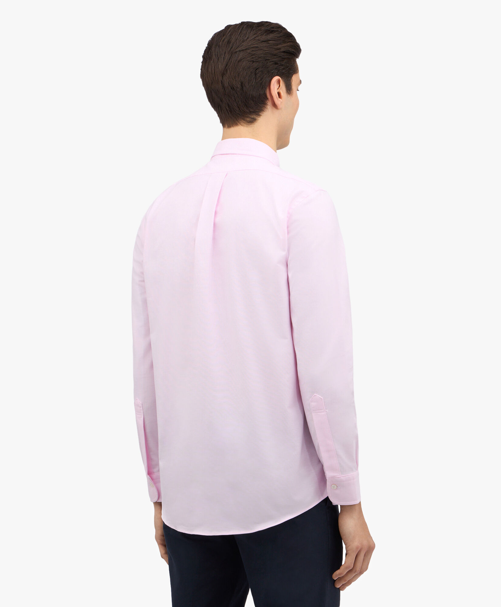 Brooks Brothers Chemise coupe slim en coton oxford rose non-iron avec col Button-Down Rose clair 1000095144US100199543