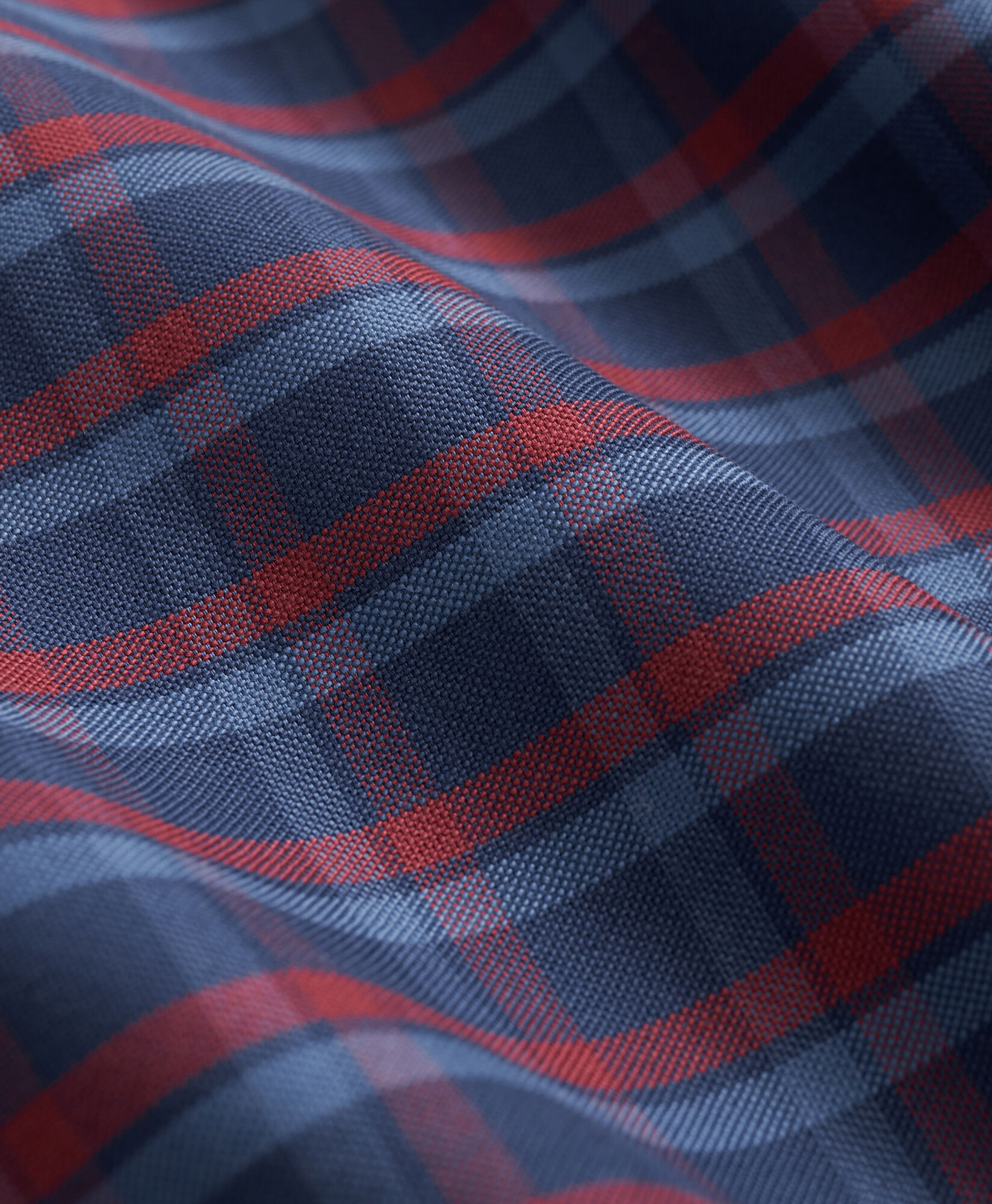 Brooks Brothers Regular Fit Non-Iron Plaid Stretch Oxford Shirt with Button Down Collar Navy 1000104549US100223187