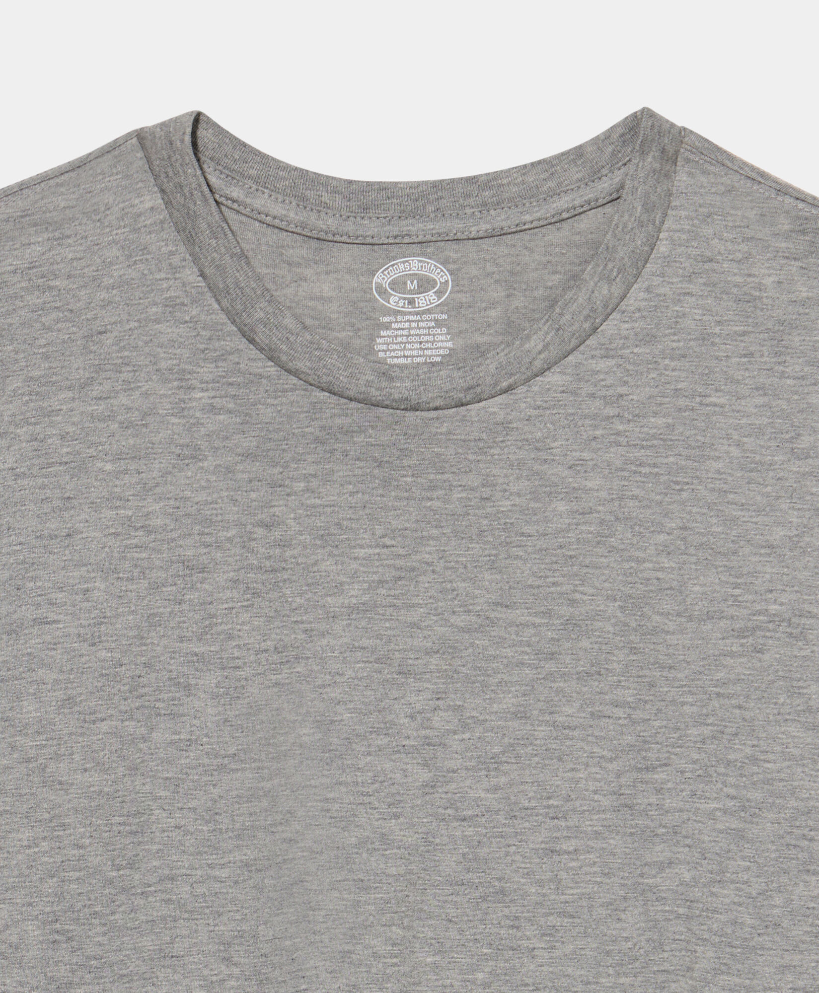 Brooks Brothers Crewneck Cotton T-shirts - Pack of 3 Grey 1000105767US100224233