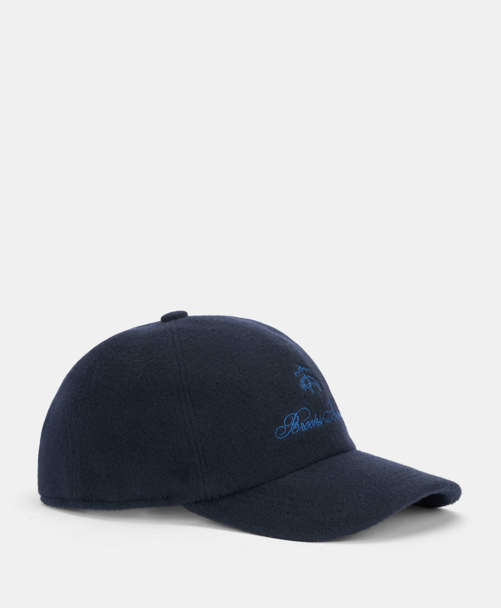 Brooks Brothers Casquette Baseball en Laine et Cachemire avec Logo Bleu Marine ACCAP012WOBWS001NAVYP001