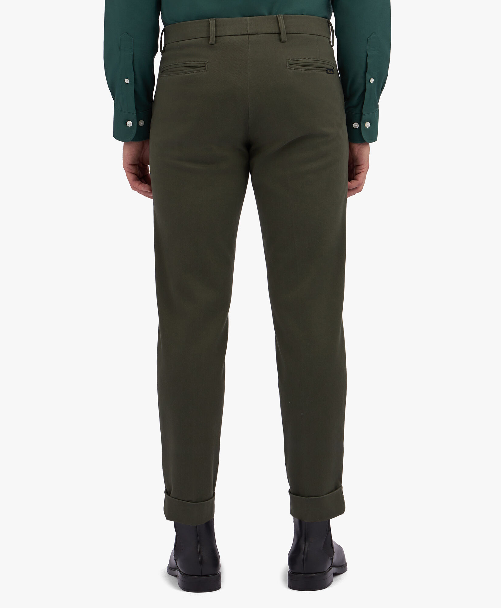 Khaki Green Stretch Cotton Chinos in Green for Men Brooks Brothers EU