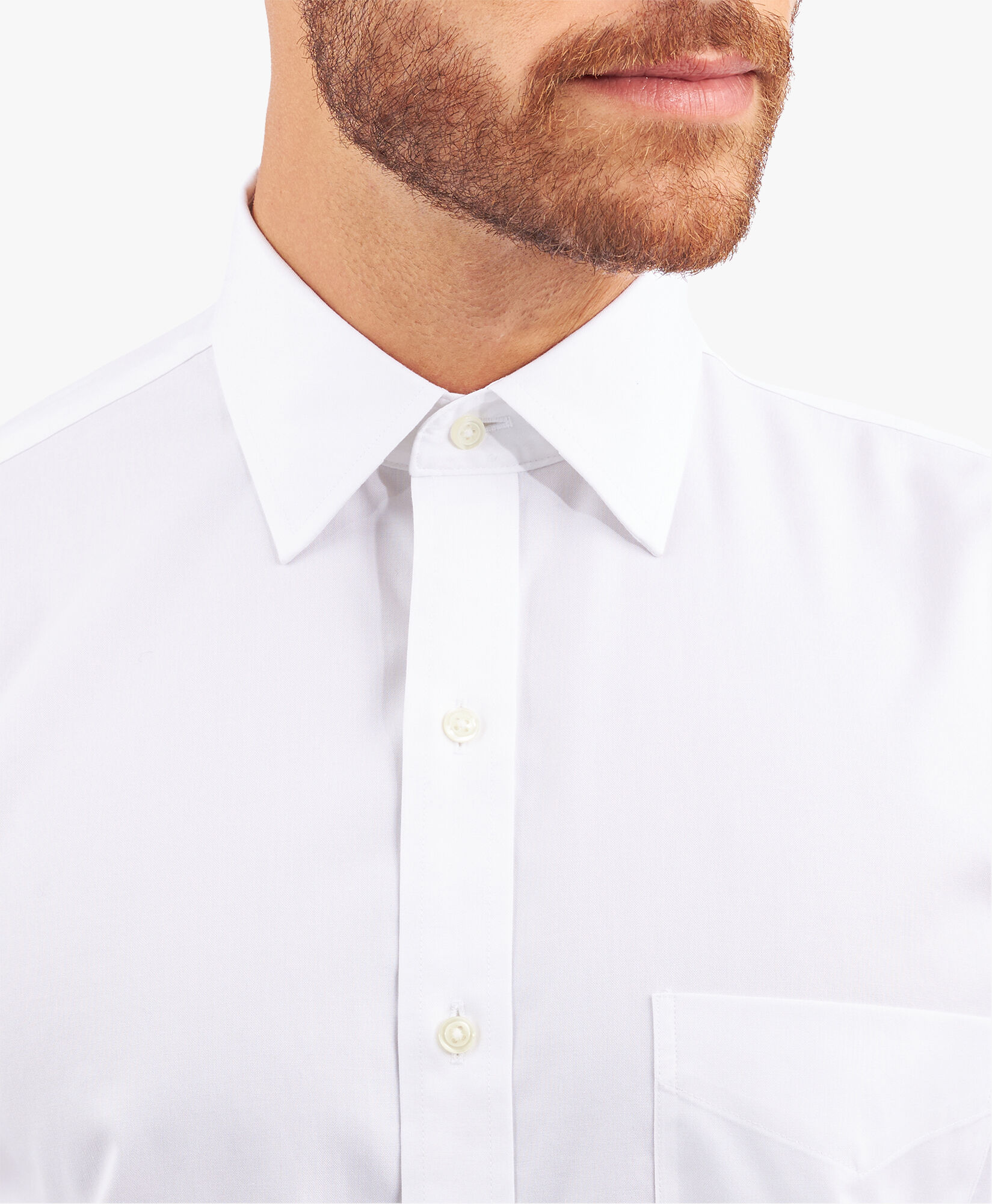 Brooks Brothers Chemise Regular Fit Non-Iron en Supima Oxford Pinpoint avec Col Ainsley Blanc 1000095080US100199365