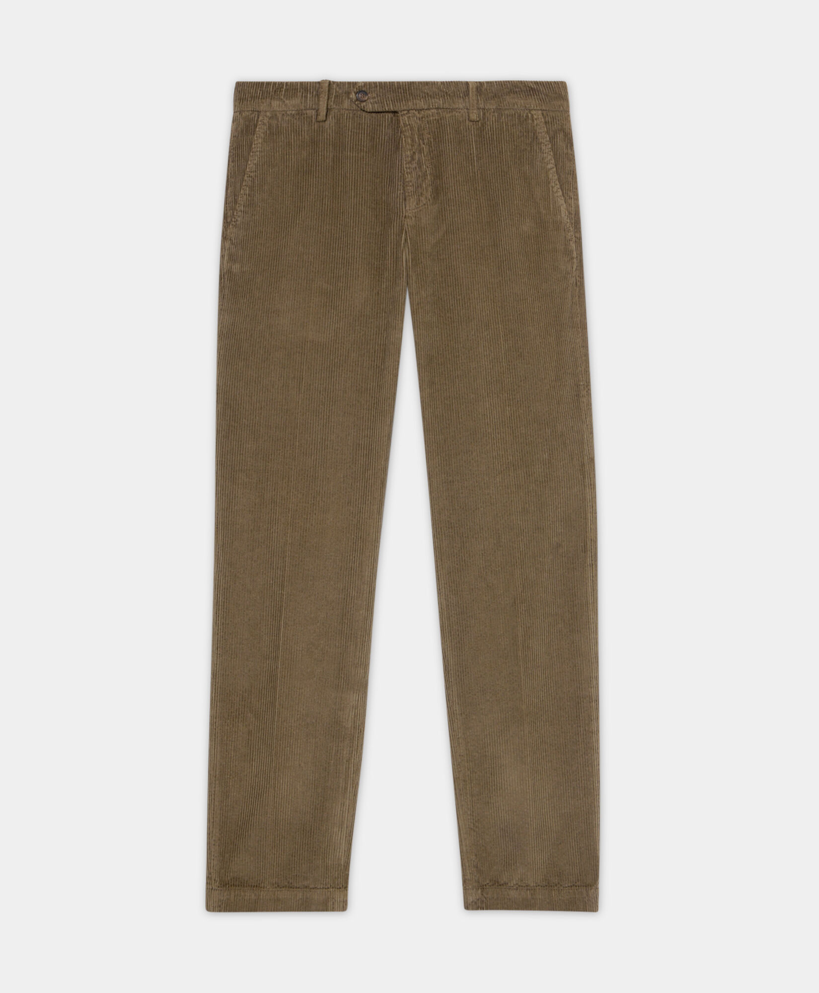 Brooks Brothers Regular Fit Cotton Corduroy Chino Military CPCHI065COPCO001MILIP001