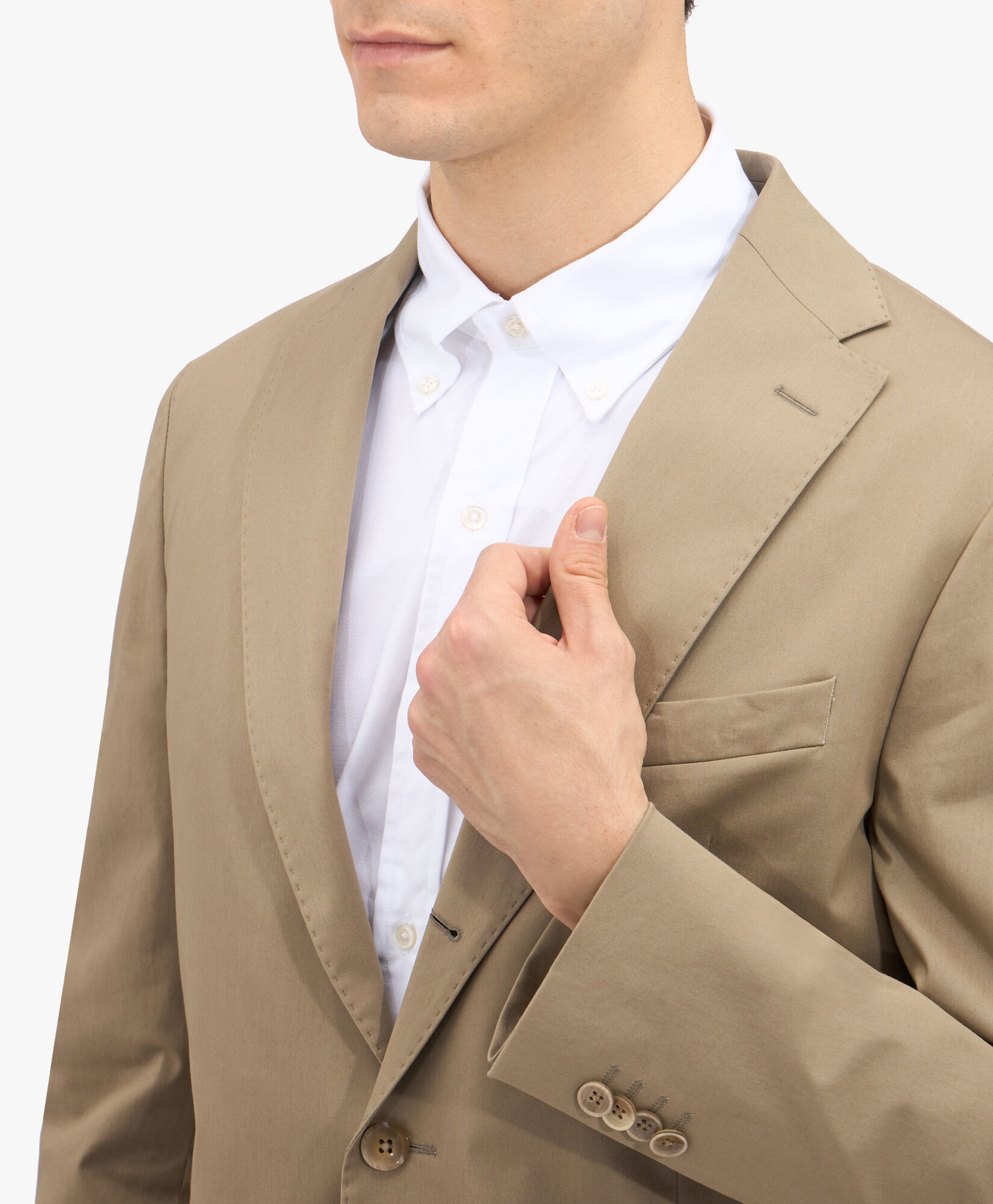 Traje caqui de algodon elastico en Caqui de hombre Brooks Brothers EU