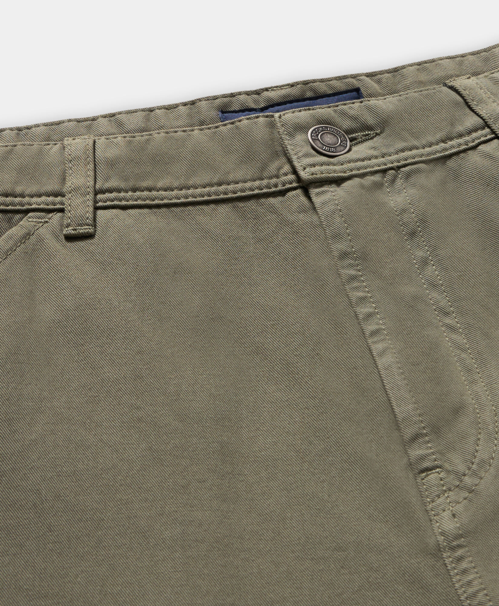 Brooks Brothers Stretch Cotton Gabardine 5-Pocket Pant Sage CPFPK038COPCO001SAGEP001