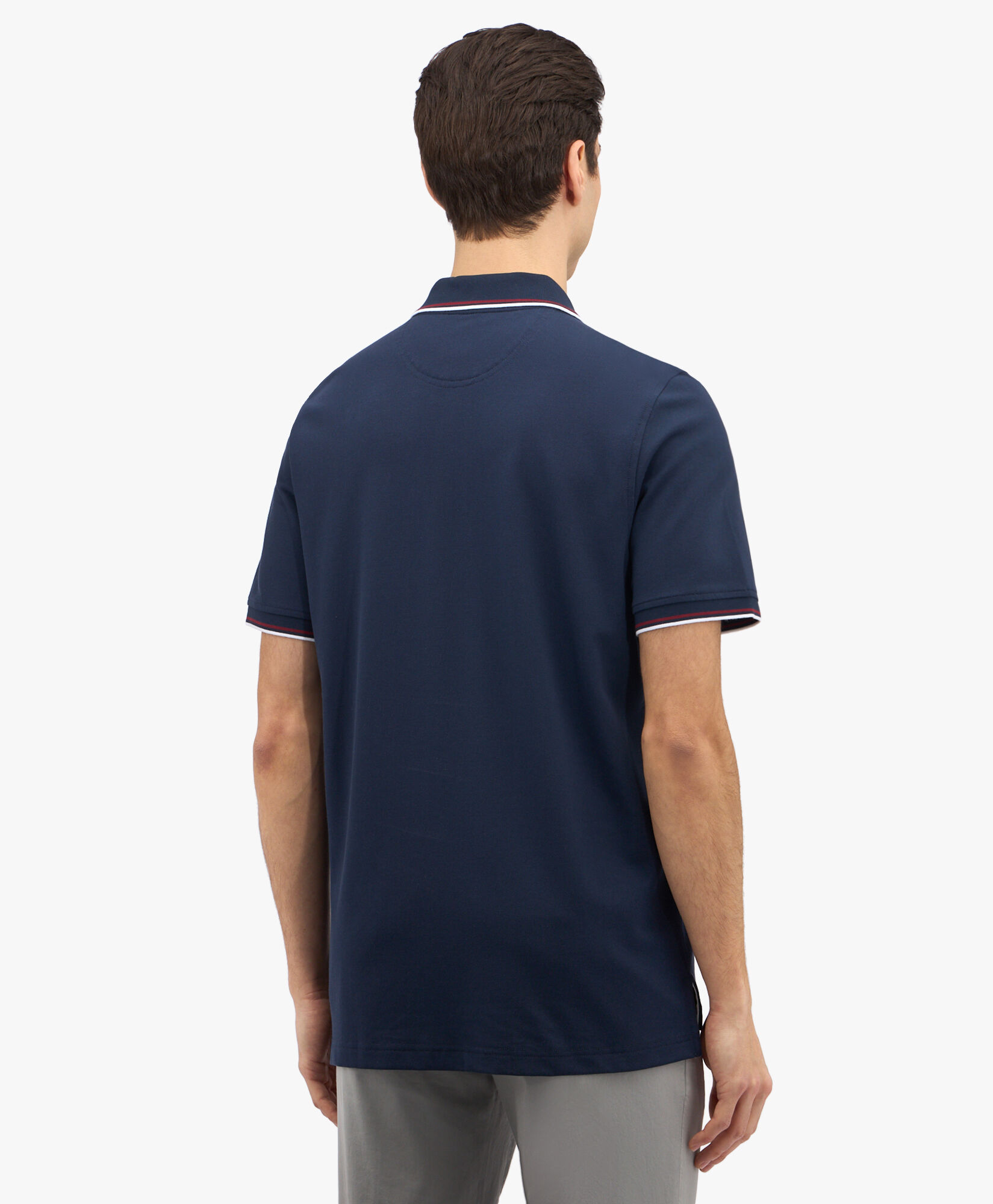Brooks Brothers Golden Fleece Stretch Cotton Pique Tennis Polo Navy 1000090715US100207566