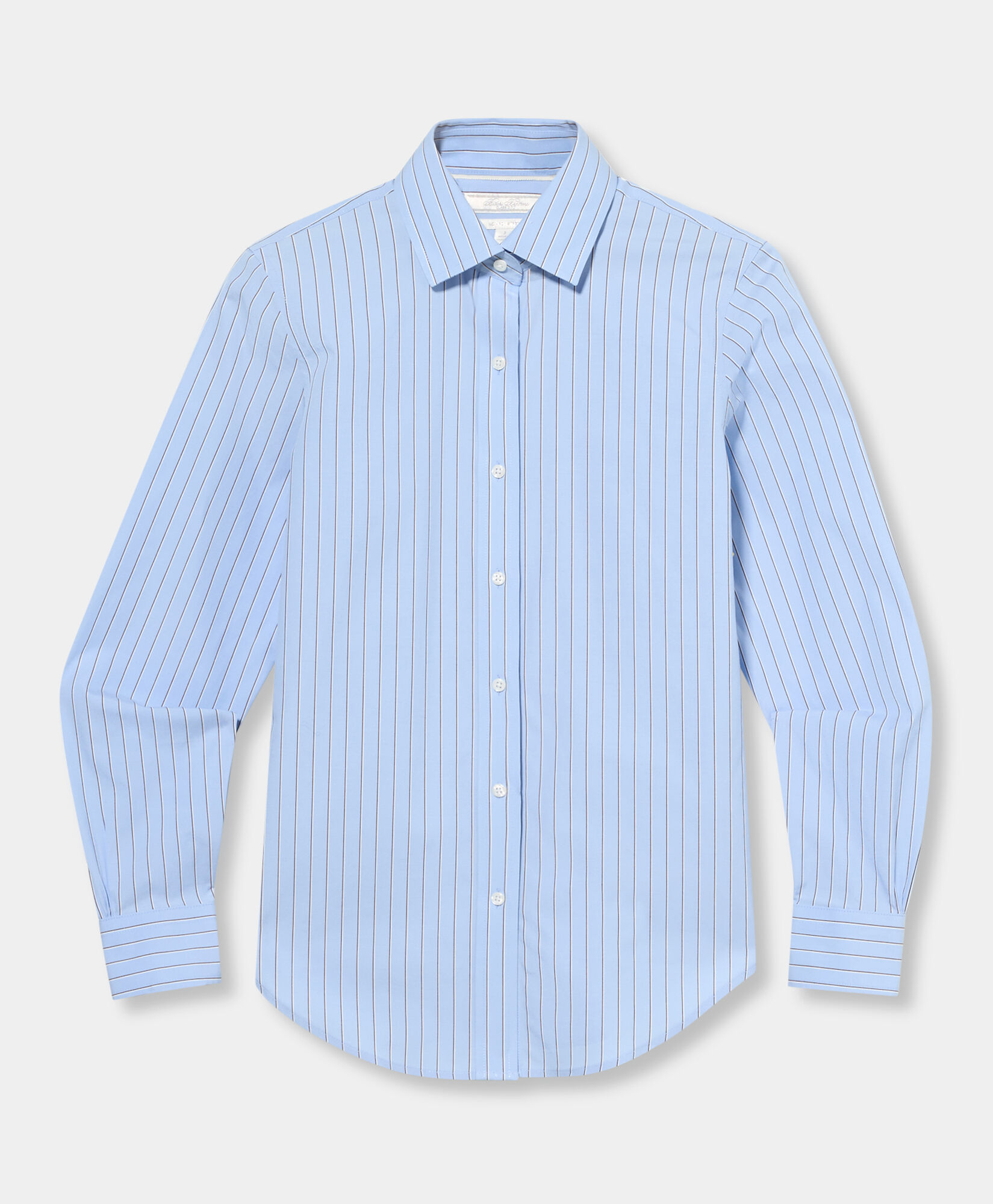 Brooks Brothers Classic Fit Striped Supima Cotton Shirt Blue and Burgundy 1000104831US100221536