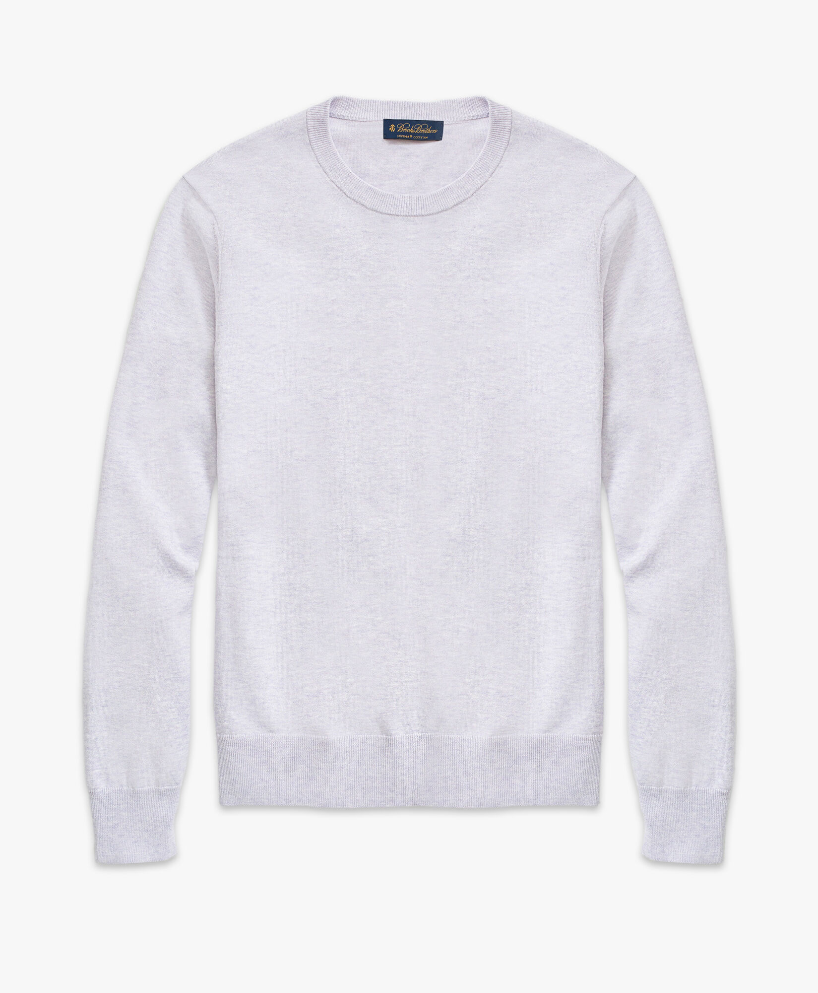 Pull ras de cou en coton Supima en Violet clair pastel Brooks