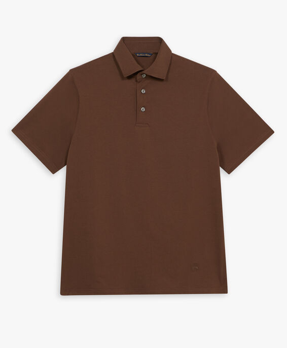 Brooks Brothers Brown Cotton Polo Shirt Brown JEPOL001COPCO001BRWNP001