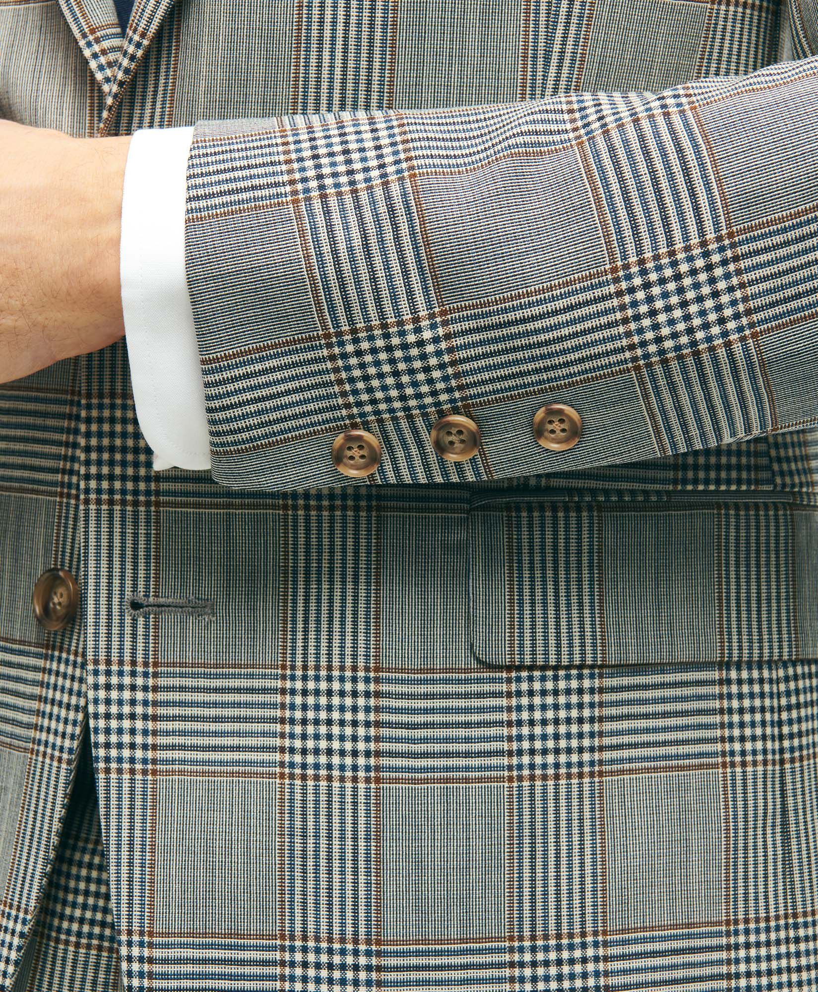 RegentFitWoolCheckSuitJacket in Multi for Men Brooks Brothers UK