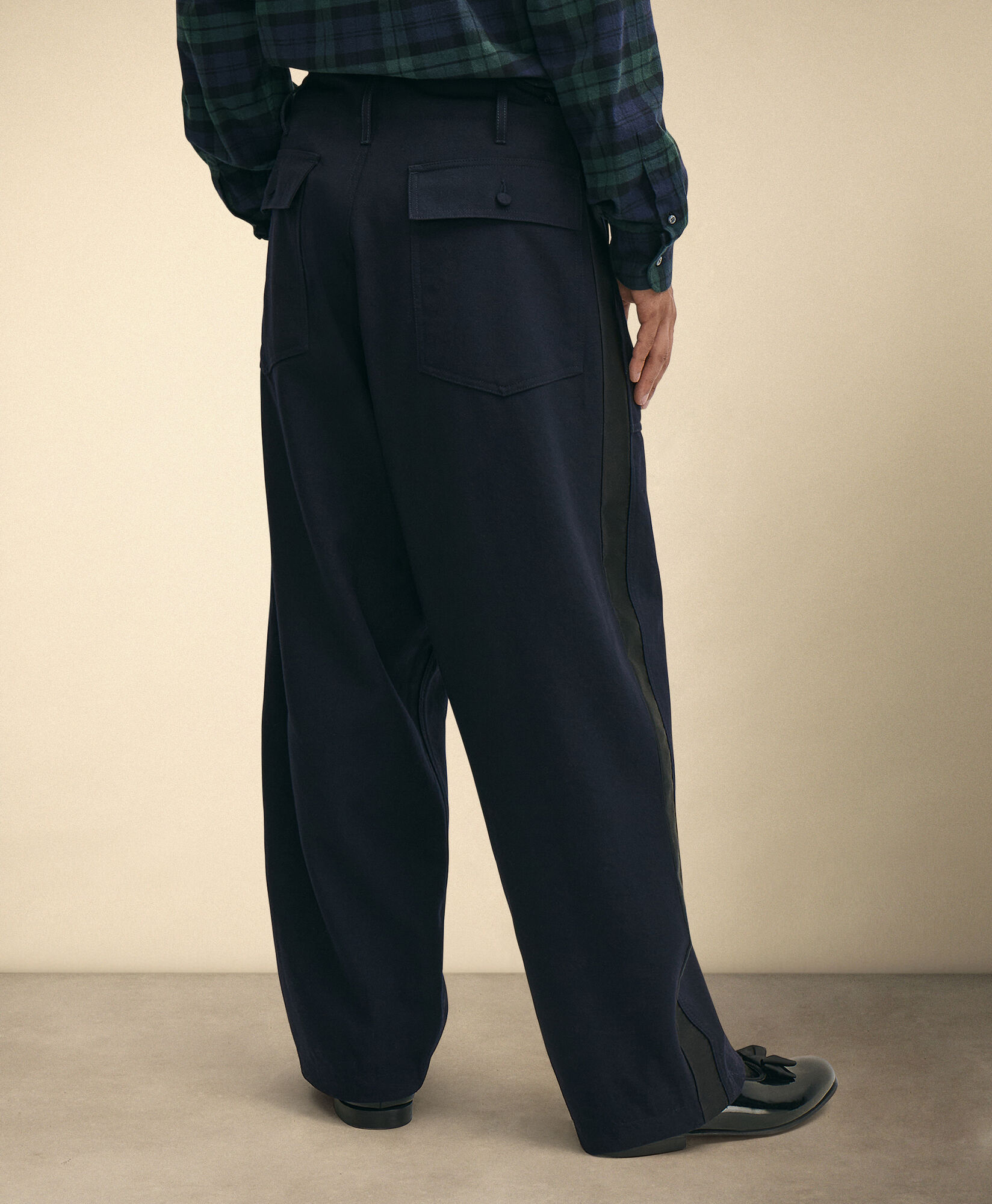 Brooks Brothers Brooks Brothers x Engineered Garments - Sateen Fatigue Dress Pants Navy 1000107254US100227423