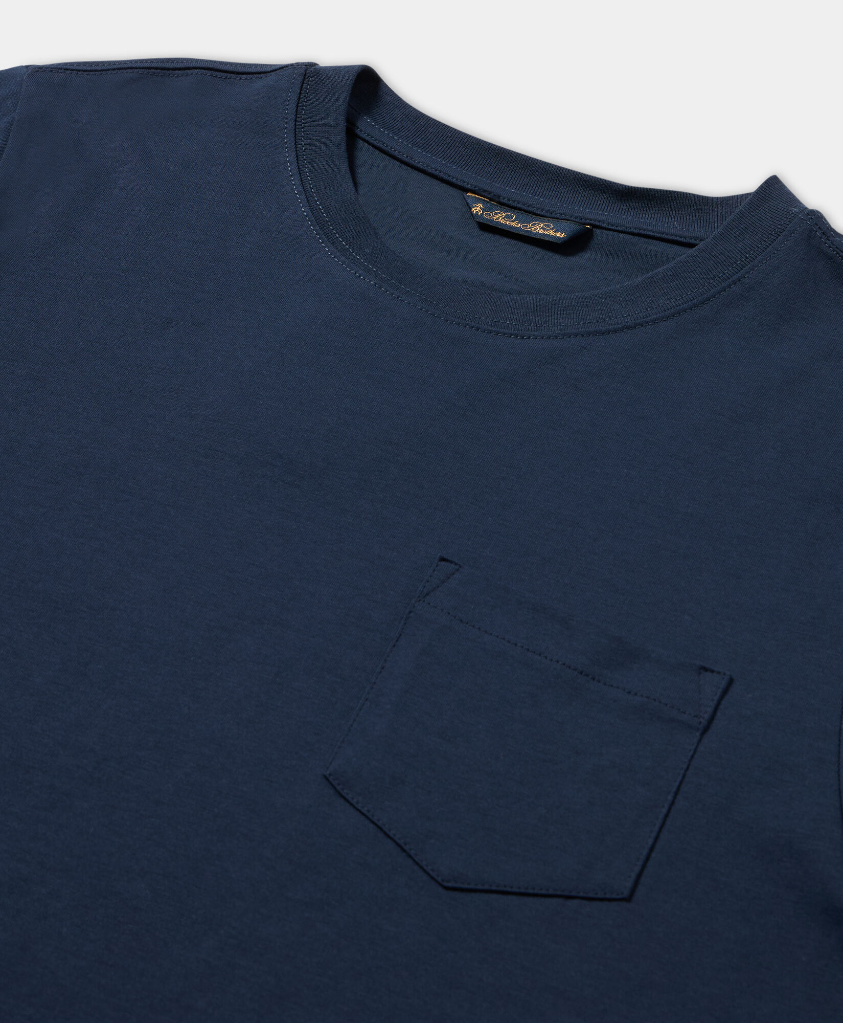 Brooks Brothers Cotton Pocket T-Shirt Navy KNTSH009COPCO001NAVYP001