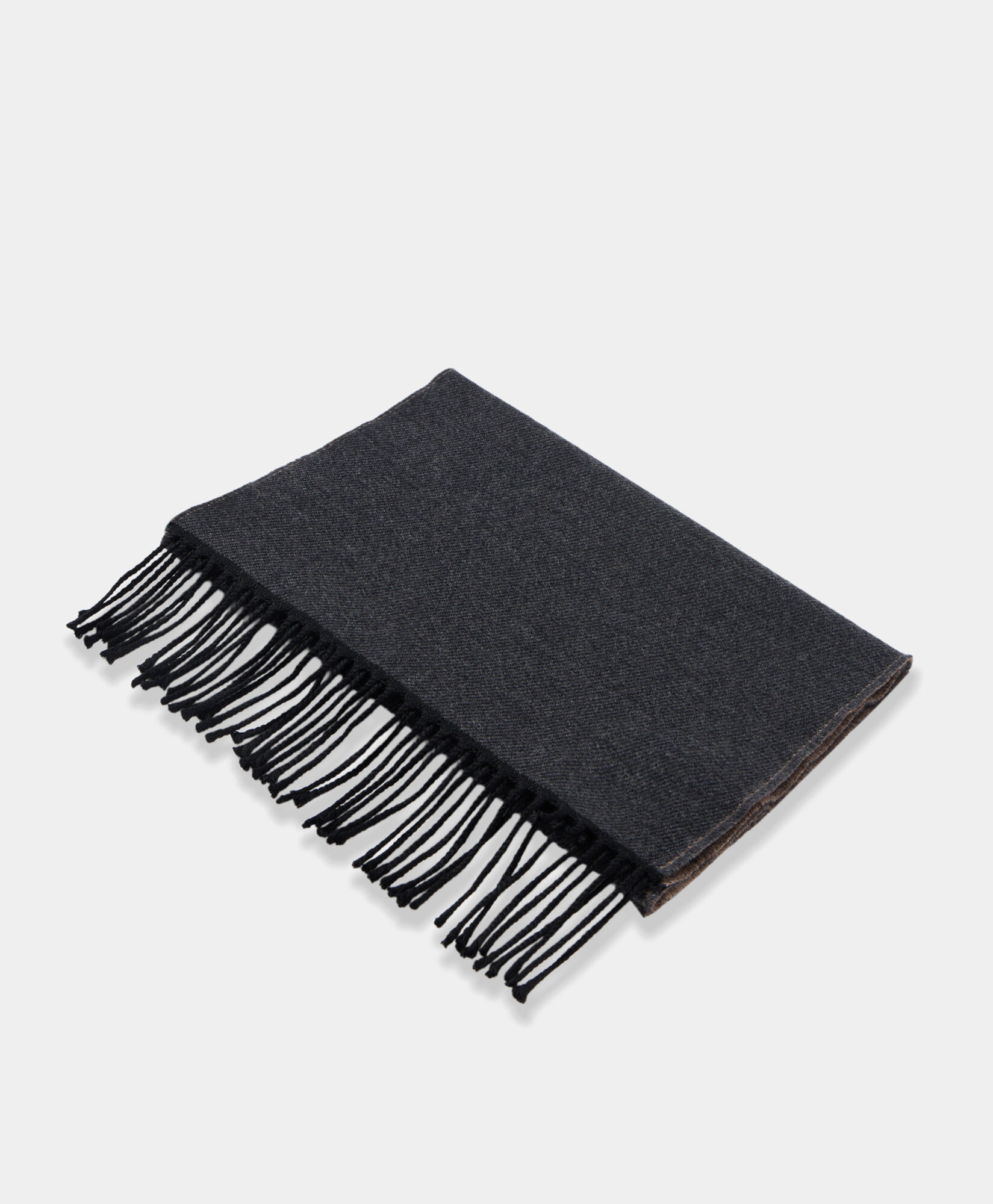 Brooks Brothers Double-Faced Wool Scarf Grey ACSCF019WOPWO001GRBGP001