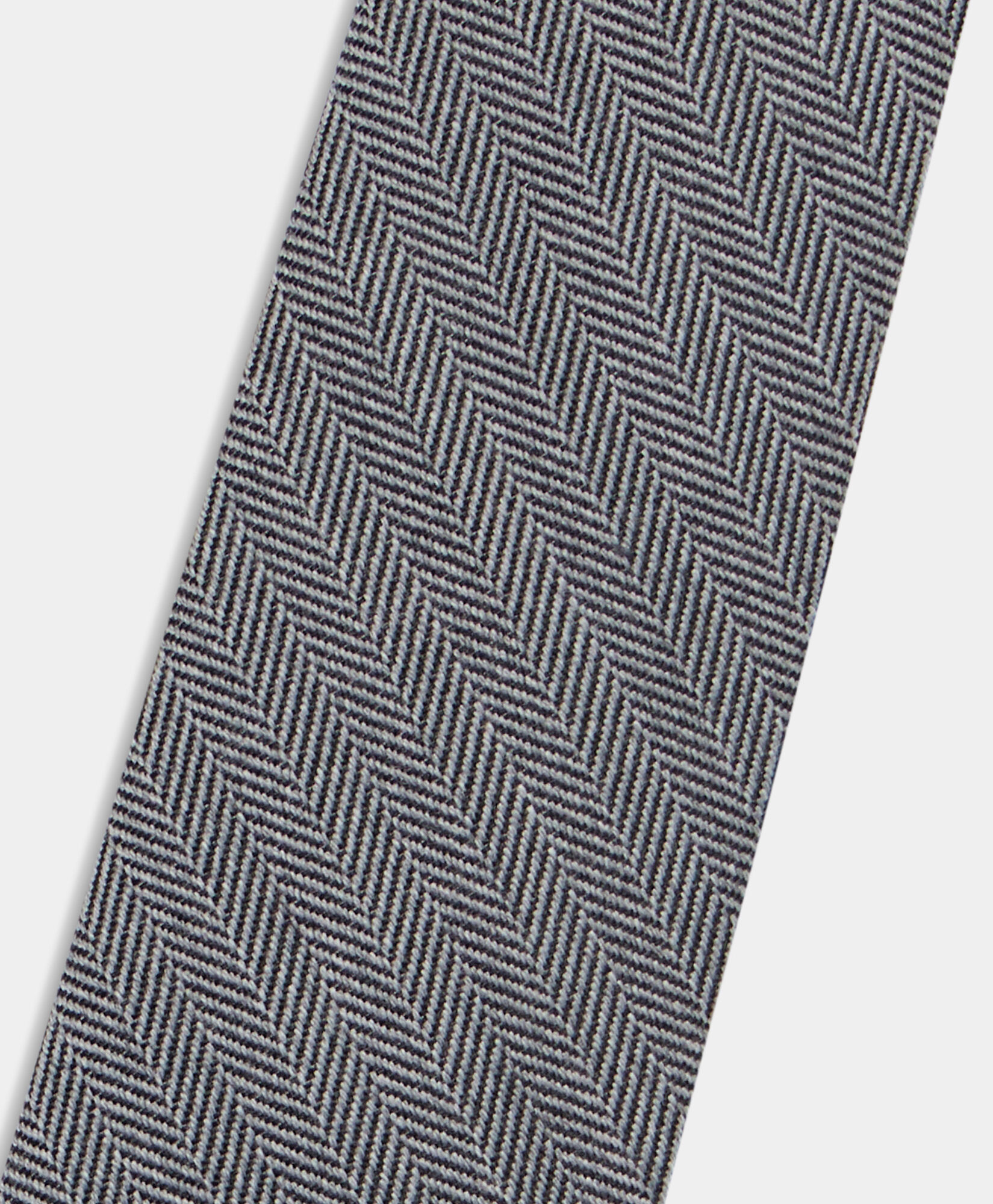 Brooks Brothers Krawatte aus Fischgräten-Wolle Hellgrau ACNEK110WOBSE003LTGRF001