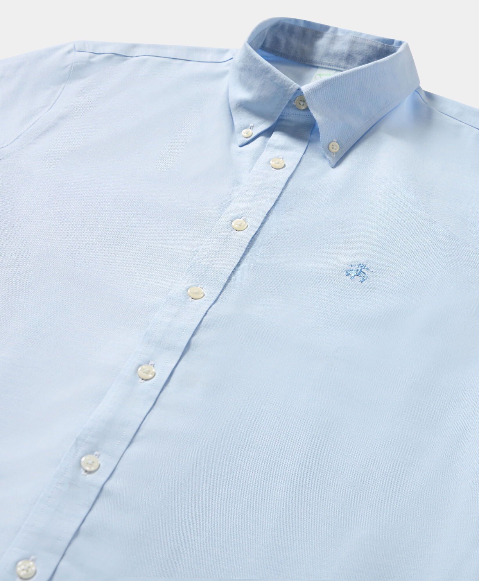 Brooks Brothers Chemise Slim Fit Oxford Non-Iron avec Col Button Down Bleu 1000095301US100199969