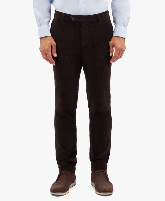Brooks Brothers Pantalón de pana de algodón elástico marrón Marròn CPCHI035COBSP003BRWNP001