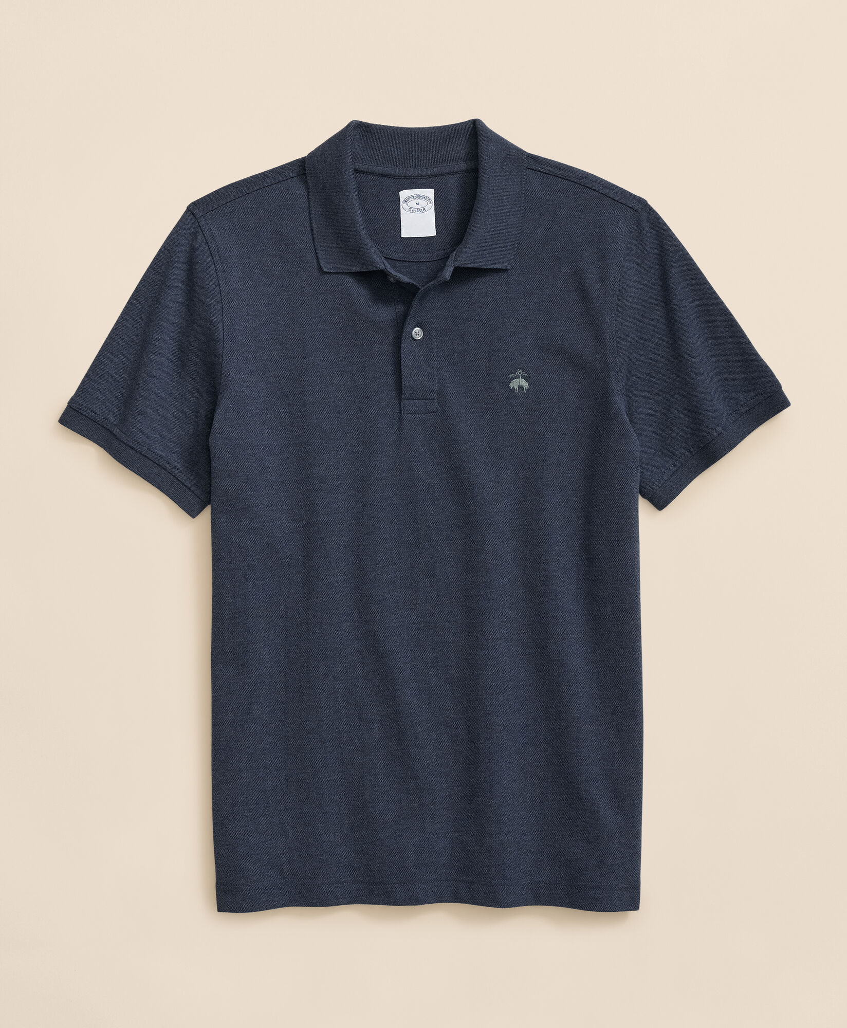 Brooks Brothers Golden Fleece Stretch Cotton Pique Polo Navy 1000090710US100219104