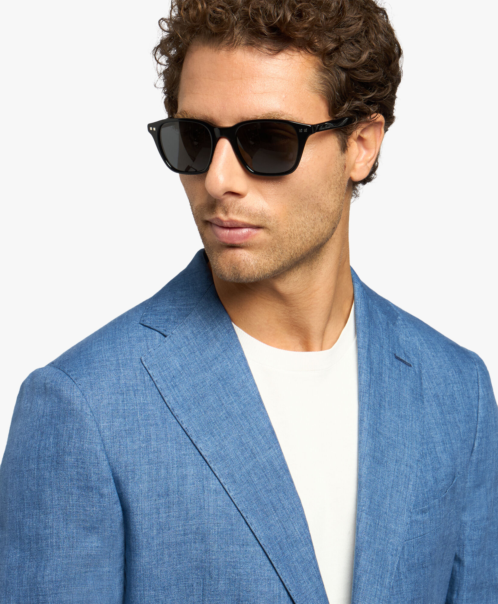 Black Square Sunglasses in Black for Men Brooks Brothers UK