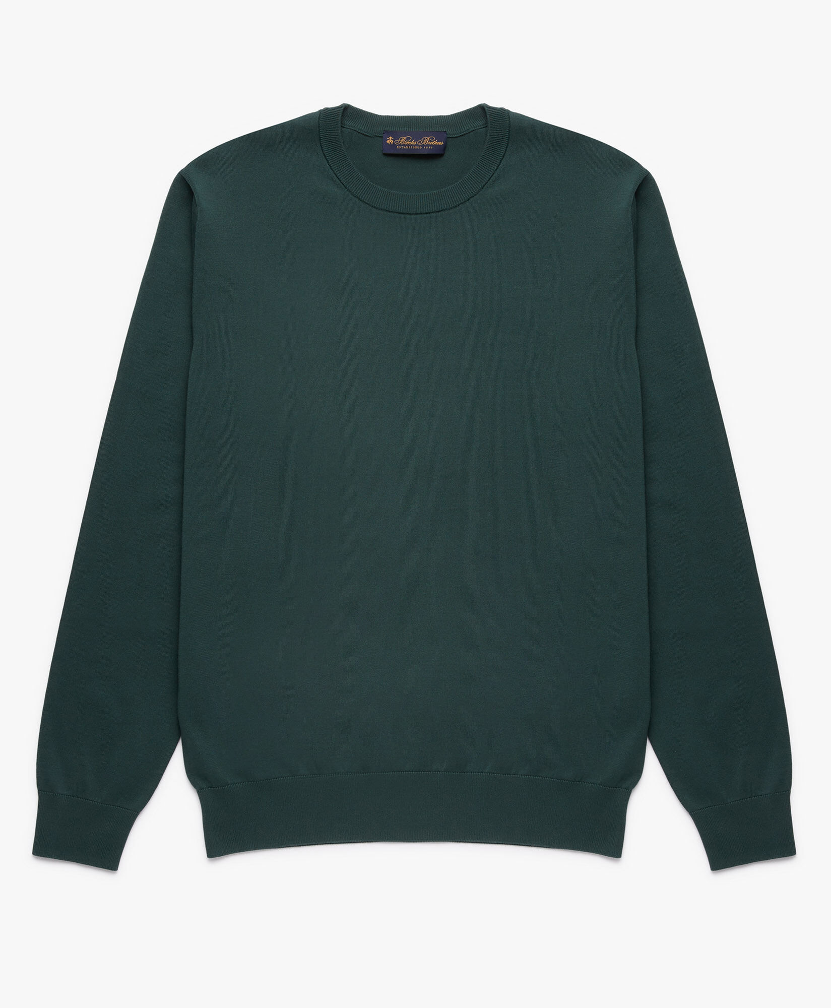 Green Cotton Sweater in Green for Men Brooks Brothers UK