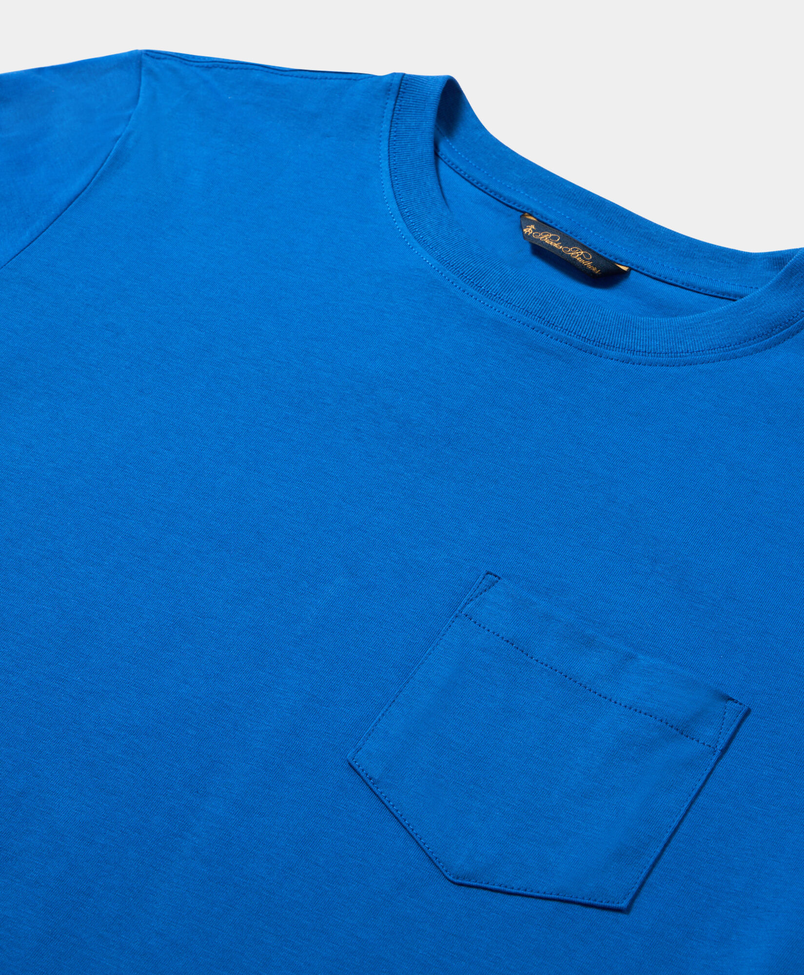 Brooks Brothers Cotton Pocket T-Shirt Royal Blue KNTSH009COPCO001RBLUP001