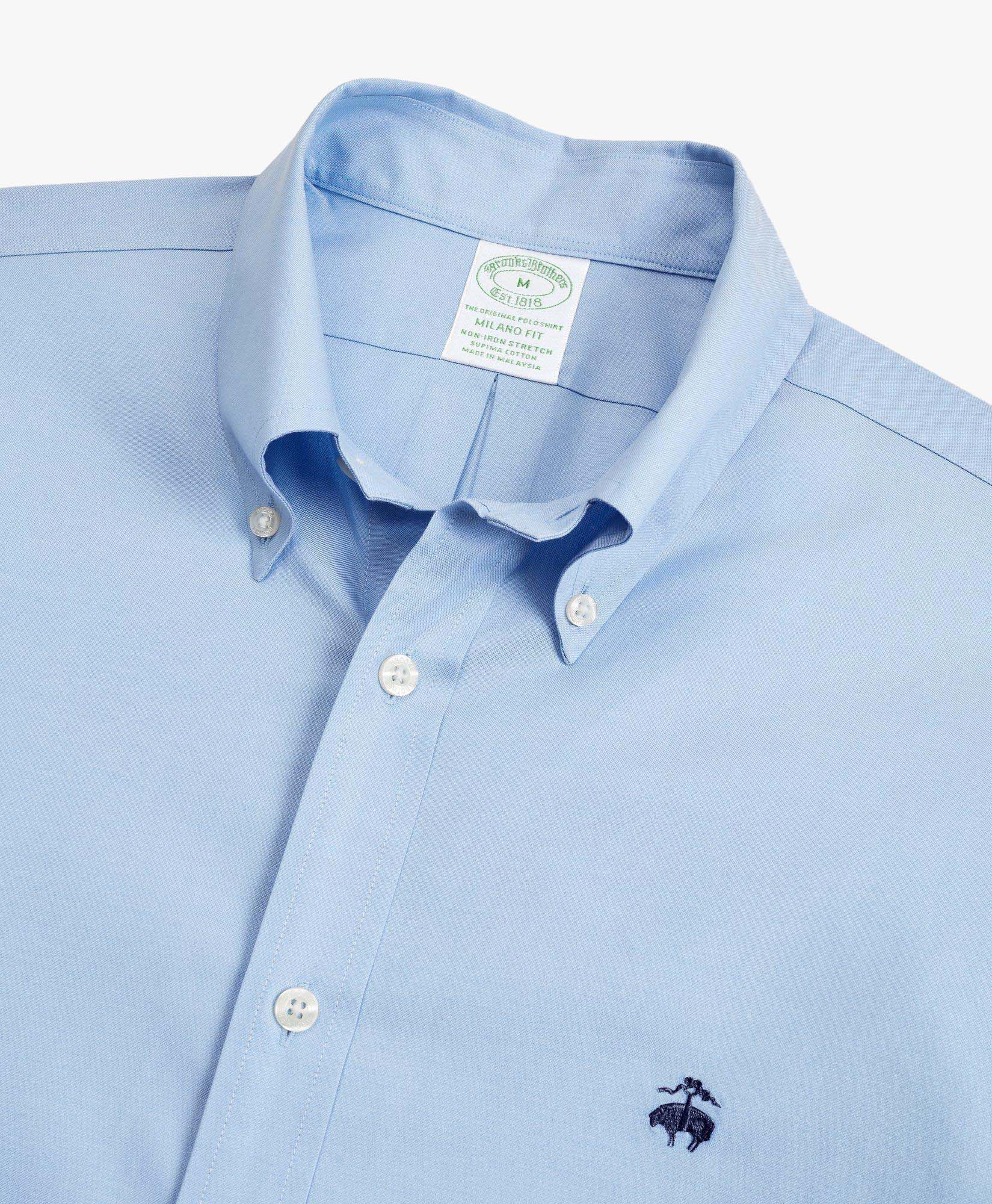 Milano Slim fit Non iron Sport Shirt Oxford Stretch Button Down