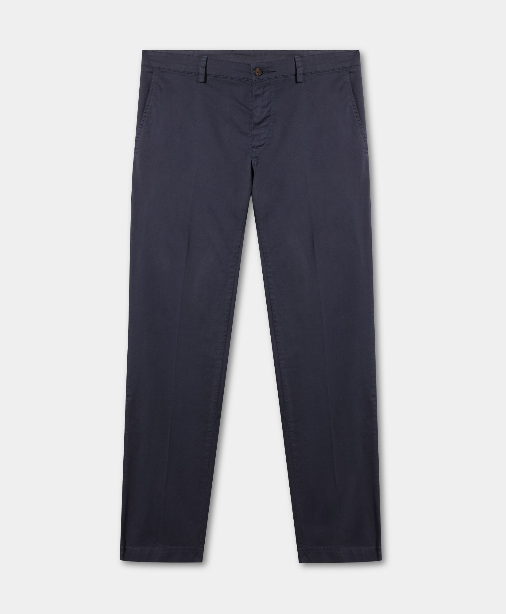 Brooks Brothers Chino en Gabardine de Coton Stretch à Regular Fit Confort Bleu Marine CPCHI050COBSP002NAVYP001