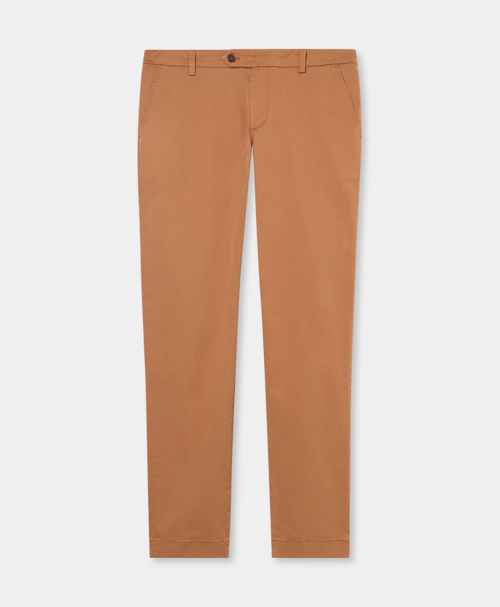 Brooks Brothers Pantalone chino in cotone elasticizzato Tabacco CPCHI008COBSP002TABAP001
