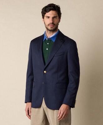 Brooks Brothers Gold Buttons Virgin Wool Blazer Navy JKREG085WVPWV003NAVYP004