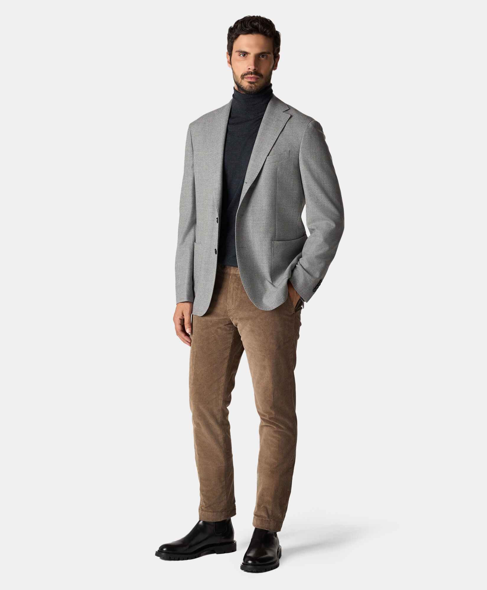 Virgin Wool Blend Blazer in Light Grey for Men Brooks Brothers UK