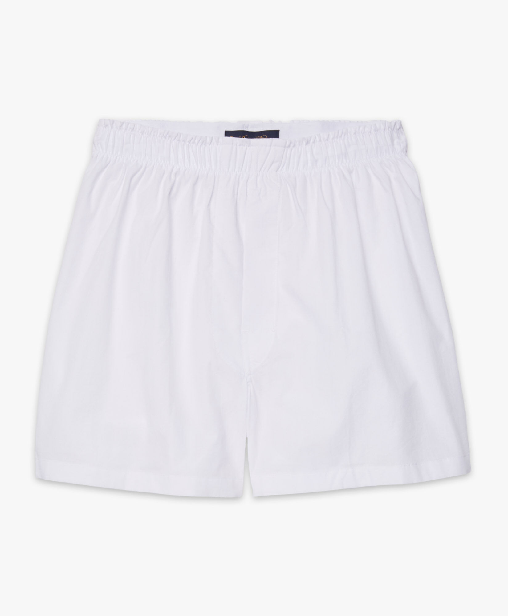 Brooks Brothers Cotton Boxer Shorts White UNDER001COPCO001WHITP001