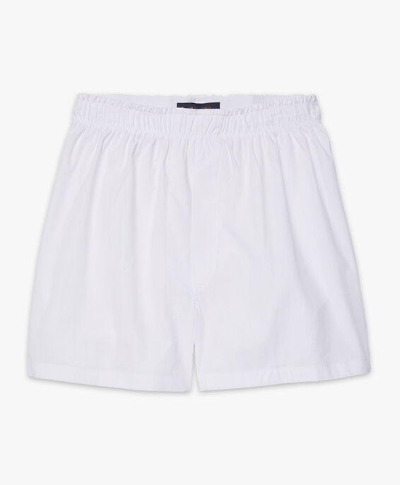 BrooksBrothers Cotton Boxer Shorts White UNDER001COPCO001WHITP001