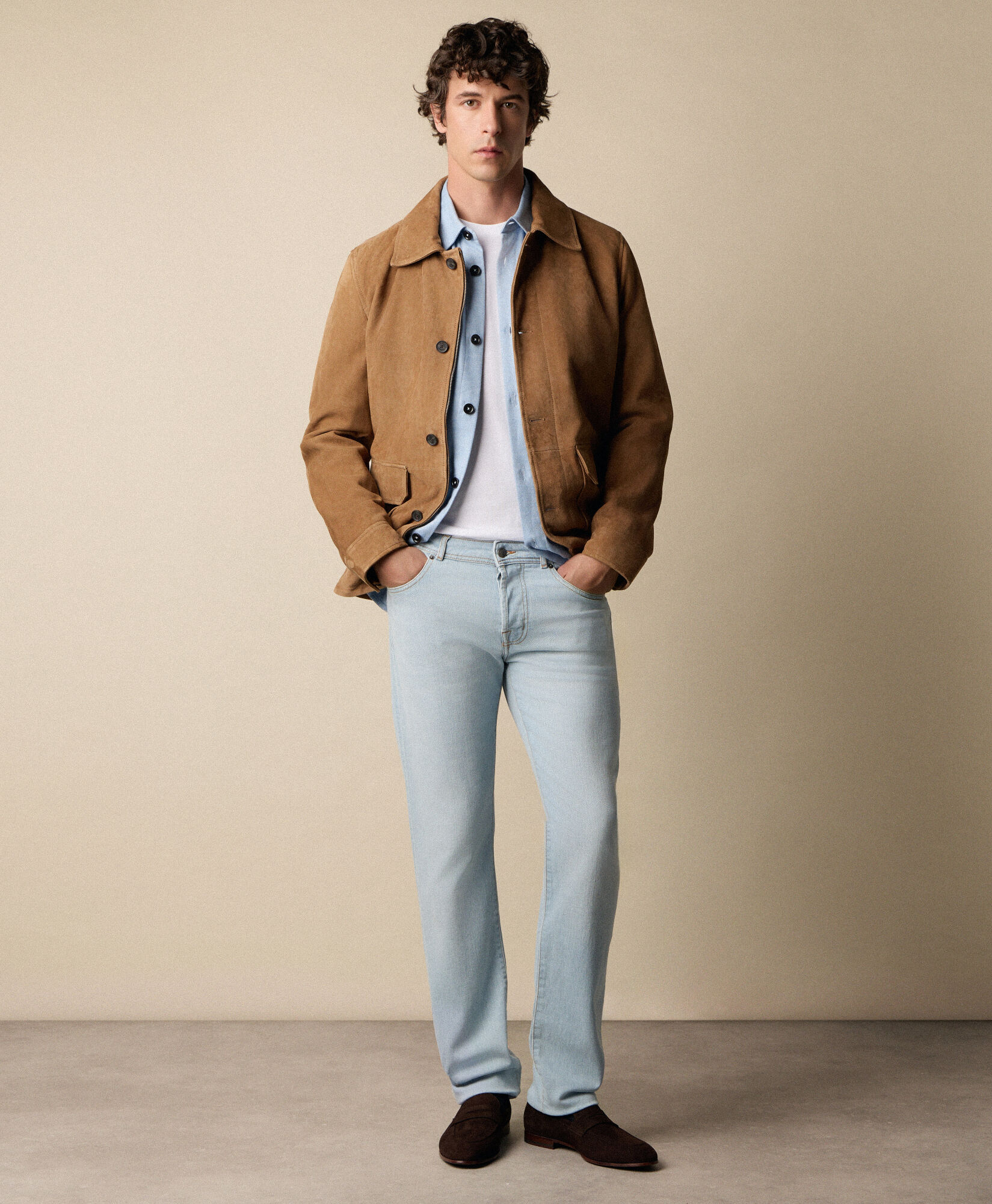 Brooks Brothers 5-Pocket Denim Pants Light Blue CPFPK039COBSP001BLCDP001