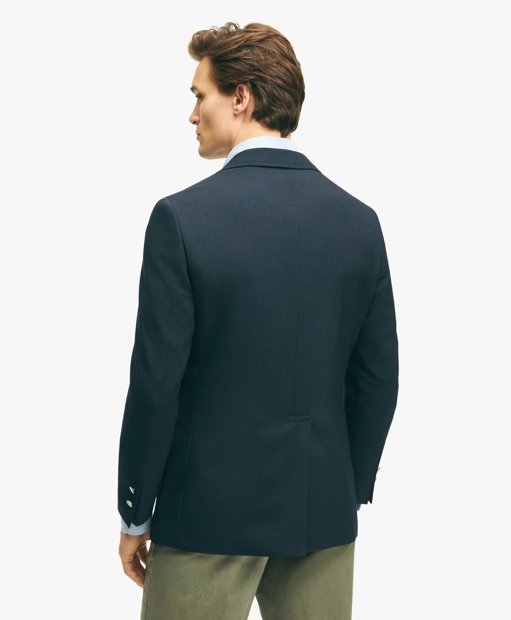 Navy Blue Wool Blazer in Navy for Men Brooks Brothers UK
